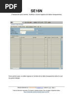 Transacción SE16N (SAP ERP)