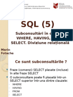 15 SQL5 SELECT Subconsultari