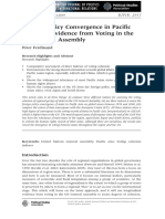 Foreign Policy Convergence in Pacific Asia: The Evidence From Voting in The UN General Assembly