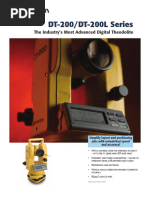 DT-200/DT-200L Series: The Industry's Most Advanced Digital Theodolite