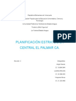 Planificación Estratégica Central El Palmar Ca