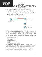 Taller 3 Configuración Router y Switch en Cisco Packet Tracer