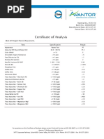 COA Hydrochlorid Acid Fuming 37%