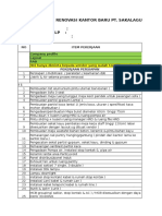 Item Pekerjaan Renovasi PT. Sakalaguna Semesta, RPS Blok H-5