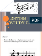 Final Rhythm Study Guide