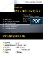 LAPORAN KASUS DOKTER JAGA RUANGAN RS GRAND MEDISTRA - CHF FC IV Ec CAD + CKD Stage IV + DM Type 2