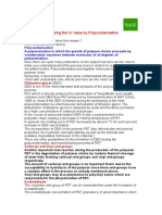 Pet Polycondensation Side Reactions