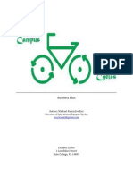 Business Plan: Author: Michael Ramzi Jreidini Director of Operations, Campus Cycles