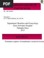 Premature Rupture of Membranes