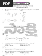 Anic Chemistry - Nitrogen Containing Compounds