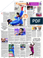 19 Sport: The Hindu Wednesday, March 9, 2016