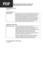 MSL977008A Apply Specialised Knowledge of Inductively Coupled Plasma Spectroscopy To Analysis