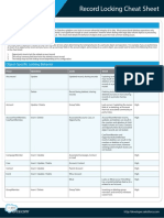 Record Locking Cheatsheet