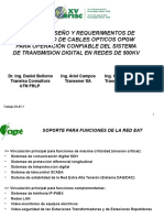 Calculo, Diseño y Requerimientos de Desempeño de Cables Opticos Opgw para Operación Confiable Del Sistema de Transmision Digital en Redes de 500KV