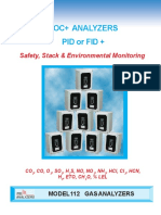 Model 112 VOC or EC Analyzers 4 PG 807 3 Gas