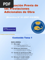 Adicionales de Obra Directiva 2007 OCT 2010