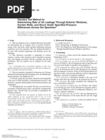 ASTM E 283 Standard Test Method For Determining Rate of Air Leakage Through Exterior Windows, Cur