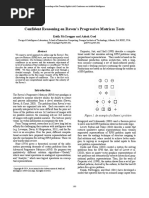 Confident Reasoning On Raven'S Progressive Matrices Tests: Keith Mcgreggor and Ashok Goel