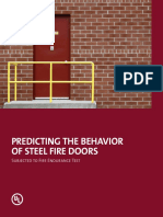 Predicting The Behavior of Steel Fire Doors