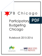 Participatory Budgeting Chicago 2015-16 Rulebook