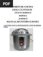 Manual Instrucciones Erika Superior PDF