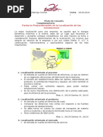 Consulta Factores Preponderantes en La Localización de Las Instalaciones