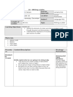 Writing A Letter Lesson Plan