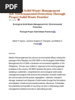 Ecological Solid Waste Management Act