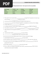 Conjuntions Sheet