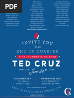 Fundraising Bash For Ted Cruz