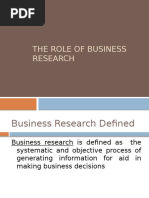 1 The Role of Business Research