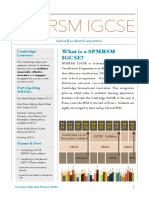 Pamplet SPMRSM Igcse