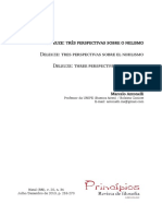 Marcelo Antonelli, Deleuze, Três Perspectivas Sobre o Niilismo