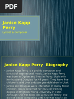 Janice Kapp Perry: Lyricist & Composer