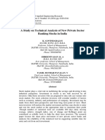 A Study On Technical Analysis of New Private Sector Banking Stocks in India