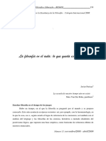 Javier Freixas, La Filosofía en El Aula, Lo Que Queda Es Ensayar