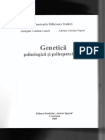 Ctin Balaceanu Stolnici Coord Genetica Psihologica Si Psihopatologica PDF