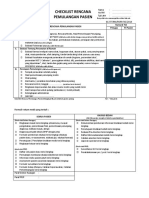 Checklist Rencana Pemulangan Pasien