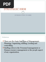 Strategic HRM