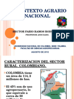 Contexto Agrario Nacional