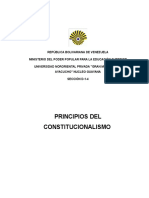 Principios Del Constitucionalismo Venezolano