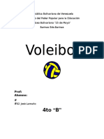 Trabajo de Deporte Sobre El Voleibol