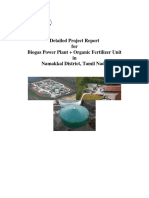 Detailed Project Report For Biogas Power Plant