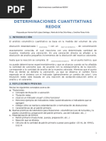 Determinaciones Cuantitativas REDOX