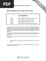 MARK SCHEME For The June 2004 Question Papers