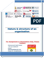 Nature & Structure of An Organisation