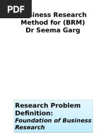 Research Problem Definition