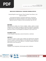 Medicion de Temperatura y Sensores Termoelectricos