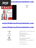 Psicologia en Ventas (Brian Tracy) (Poderoso Conocimiento) PDF