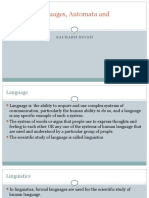 Formal Languages and Chomsky Hierarchy